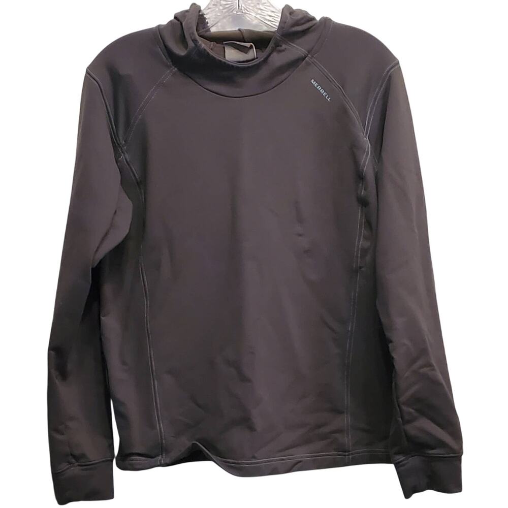 Merrell Gray Popover Pullover Activewear Hiking Hoodie size Large
